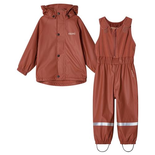 Se Kuling Ottawa Genanvendt Regnsæt Warm Sienna | Brun | 110/116 cm ved Babyshop