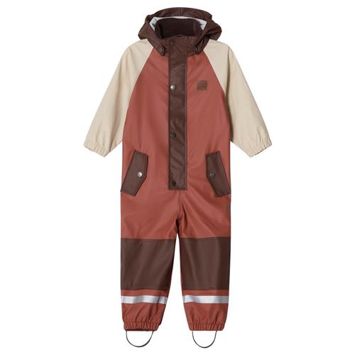 Se Kuling Edinburgh Kontrastfarvet Genanvendt Regndragt Warm Sienna/Brown | Brun | 110/116 cm ved Babyshop