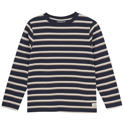 EnFant T-shirt LS Stripe  Parisian Night | Marine blå | 110 cm