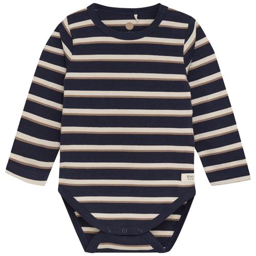 EnFant Body LS Stripe  Parisian Night | Marine blå | 68 cm