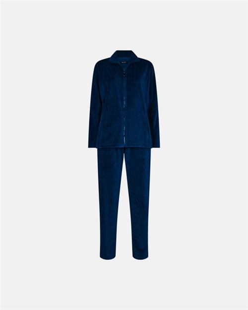 Pyjamas sæt i velour | Bomuld | Navy