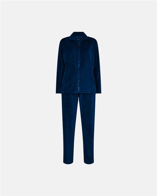 Pyjamas sæt i velour | Bomuld | Navy