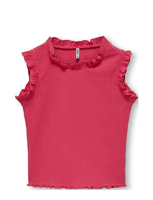 Se Kids Only Kmgnella S/L Frill Top Jrs Kids Only Pink ved Booztlet