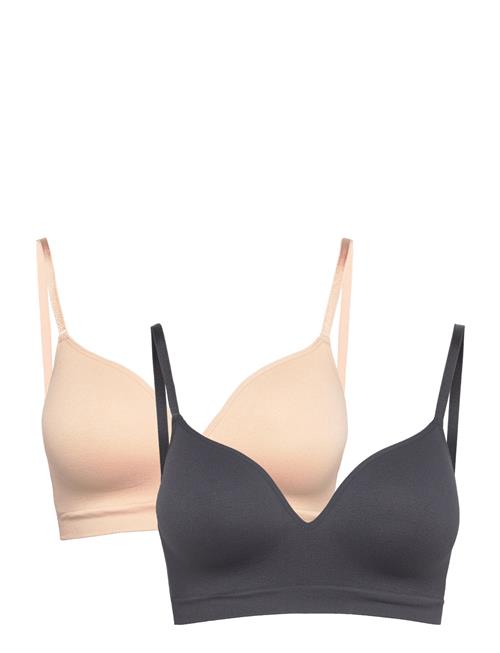 Se Lindex Bra Floras Seamless 2 Pack Lindex Black ved Booztlet