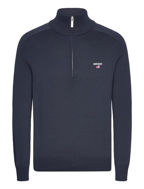 Sebago Kyle Half Zip Sweater Sebago Navy