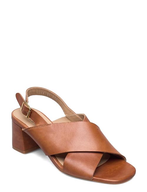 Se ANGULUS Sandals - Block Heels ANGULUS Brown ved Booztlet