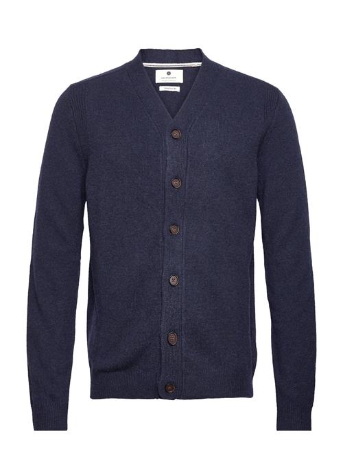 Se Anerkjendt Aksvend Lambswool Cardigan Anerkjendt Navy ved Booztlet