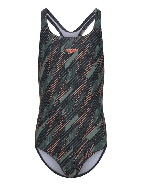 Girls Hyperboom Allover Medalist Speedo Patterned