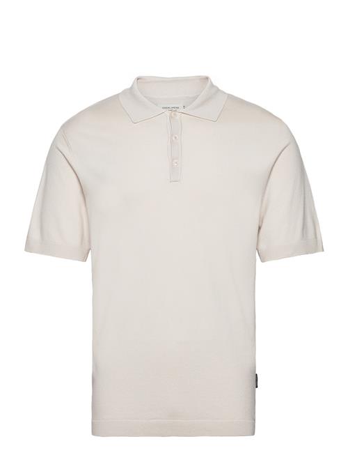 Se Casual Friday Cfkarl Ss Polo Knit Casual Friday Cream ved Booztlet