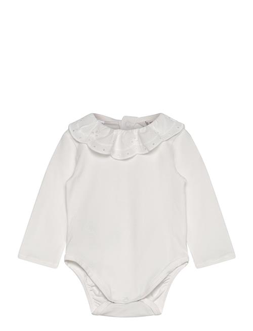 Babydoll-Neck Bodysuit Mango White