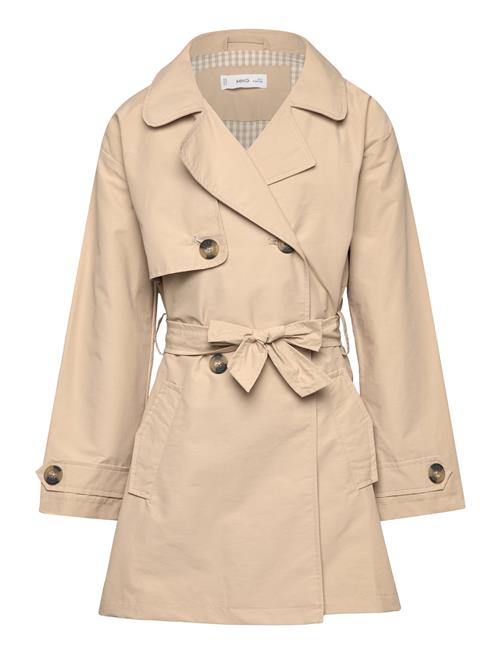 Mango Classic Trench Coat With Belt Mango Beige