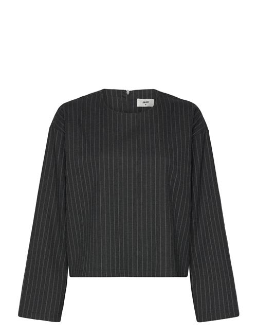 Objlisa Lo L/S Top Aop Div Object Grey