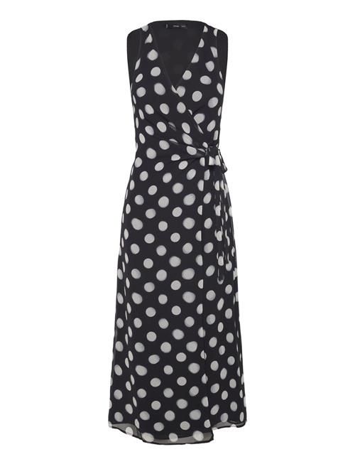 Mango Cross Dress With Polka-Dots Mango Black