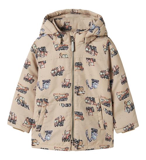 Se Name It Dynejakke - NmmMax - Oxford Tan/Trucks ved KidsWorld