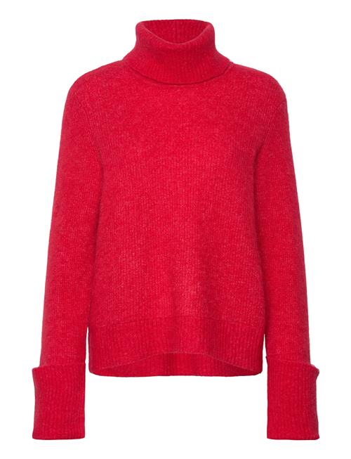 Selected Femme Slfsia Ras Ls Knit Rollneck Selected Femme Red