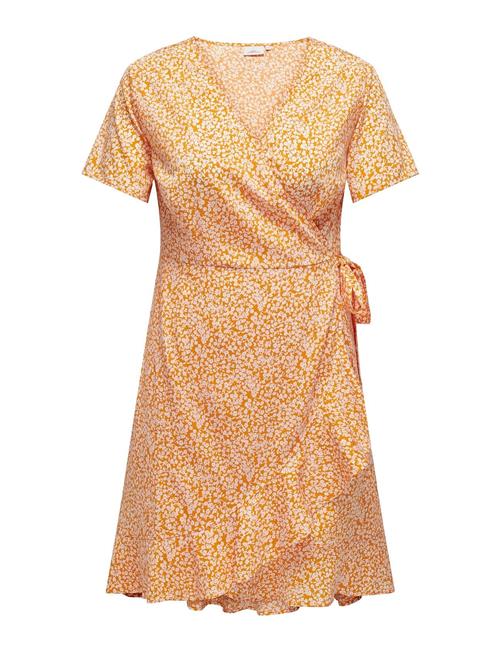 ONLY Carmakoma Carlivia S/S Wrap Knee Dress Wvn ONLY Carmakoma Orange