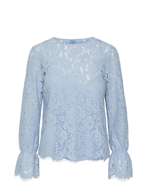 Se YAS Yasperla Ls Lace Top S. Noos YAS Blue ved Booztlet