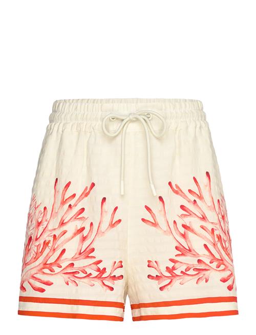 Malina Iris High Rise Drawstring Shorts Malina Patterned