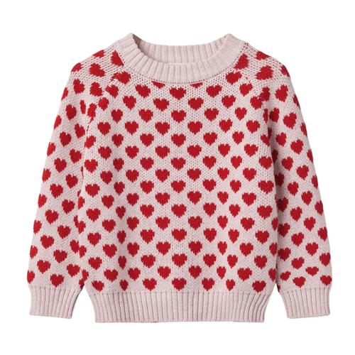 Se Fliink Janie Pullover Peach Whip/Pompeian Red | Rød | 3 years ved Babyshop