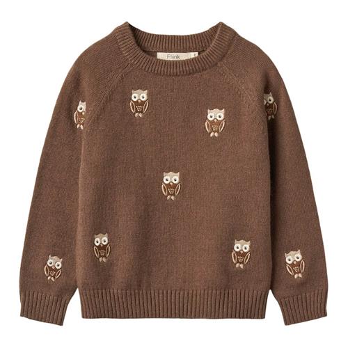 Se Fliink ALON Pullover Karaffel | Brun | 12 months ved Babyshop