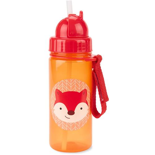 Se Skip Hop ZOO® Flaske Med Strå Fox | Rød | 0-3 ved Babyshop