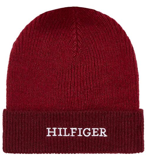 Tommy Hilfiger Tommy Hilfiger Hue - Strik - Monotype Beanie - Rouge