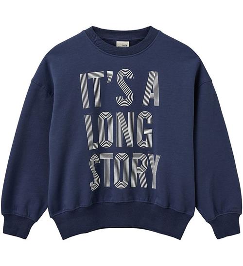 Se Sofie Schnoor Sofie Schnoor Sweatshirt - Dark Navy m. Print ved KidsWorld