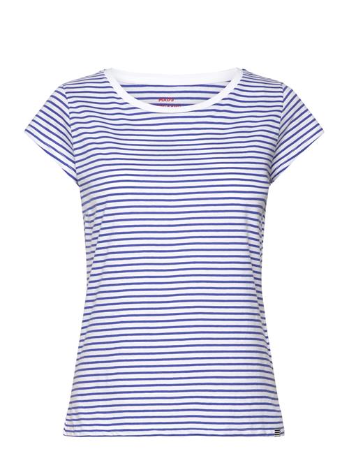 Mads Nørgaard Organic Jersey Stripe Teasy Tee Fav Mads Nørgaard Blue