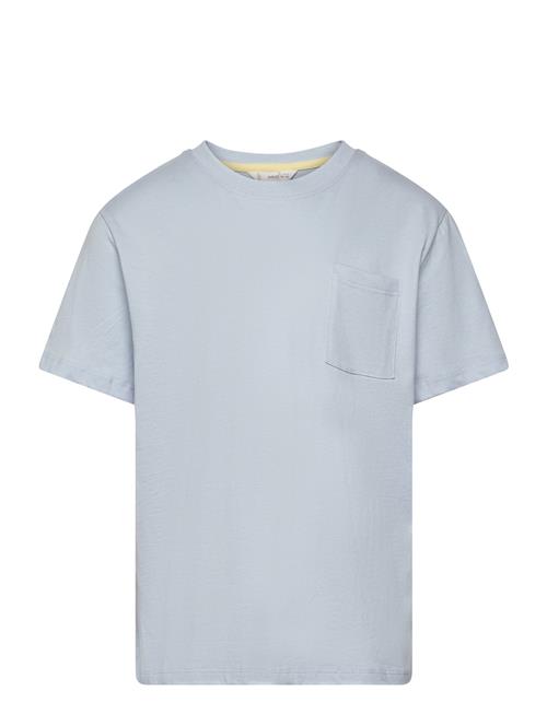 Mango Essential Cotton-Blend T-Shirt Mango Blue