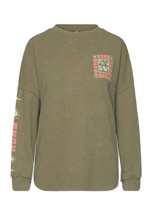 Se Roxy East Side Midweight Ls Roxy Khaki ved Booztlet