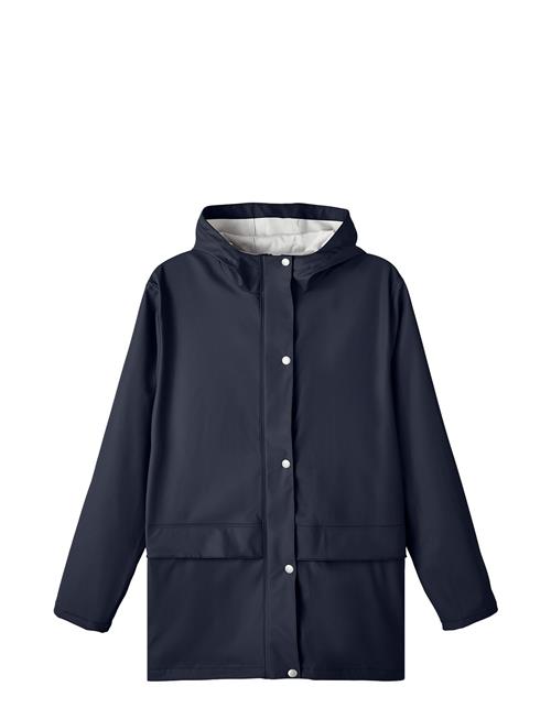 LMTD Nlndry10 Long Rain Jacket Fo LMTD Navy