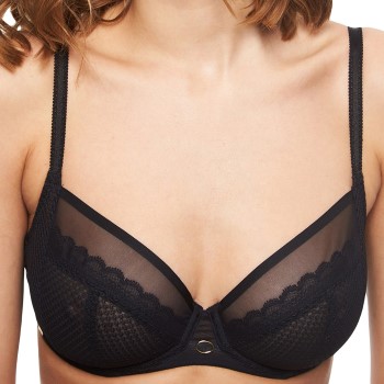 Chantelle Bh Parisian Allure Underwired Bra Sort E 75 Dame