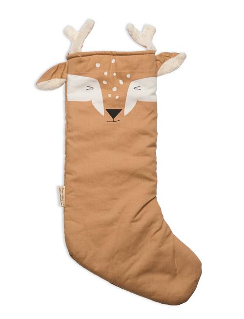 Se Fabelab Christmas Stocking Deer - Caramel Fabelab Beige ved Booztlet