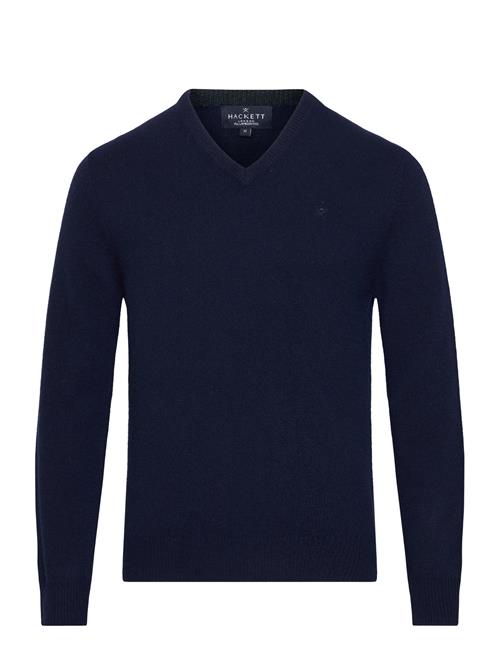 Se Hackett London Lambswool V Neck Hackett London Navy ved Booztlet