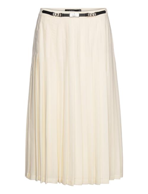 Lauren Ralph Lauren Tk!!! Pleated Georgette Skirt Lauren Ralph Lauren Cream