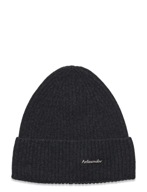 HOLZWEILER Lambswool Rib Beanie HOLZWEILER Grey