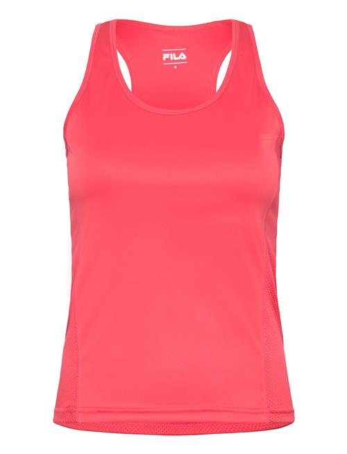 Se FILA Roussillon Running Racer Top With Inside Bra FILA Coral ved Booztlet