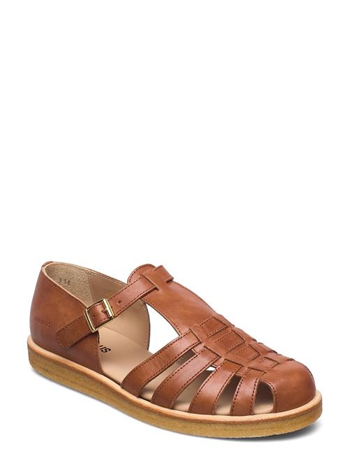 Se ANGULUS Sandals - Flat - Closed Toe - Op ANGULUS Brown ved Booztlet