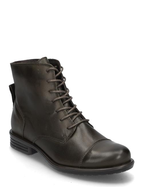 Bianco Biadanelle Leather Derby Boot Bianco Khaki