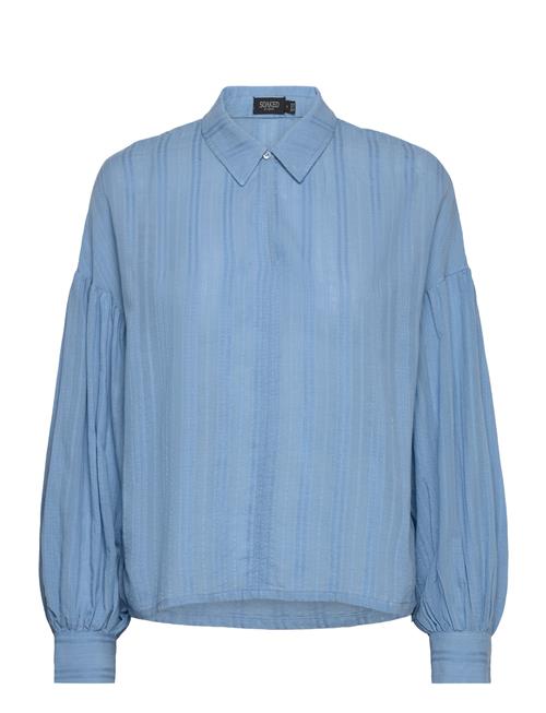 Se Soaked in Luxury Slamanza Shirt Blouse Ls Soaked In Luxury Blue ved Booztlet