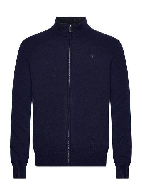 Hackett London Lambswool Fzip Hackett London Navy