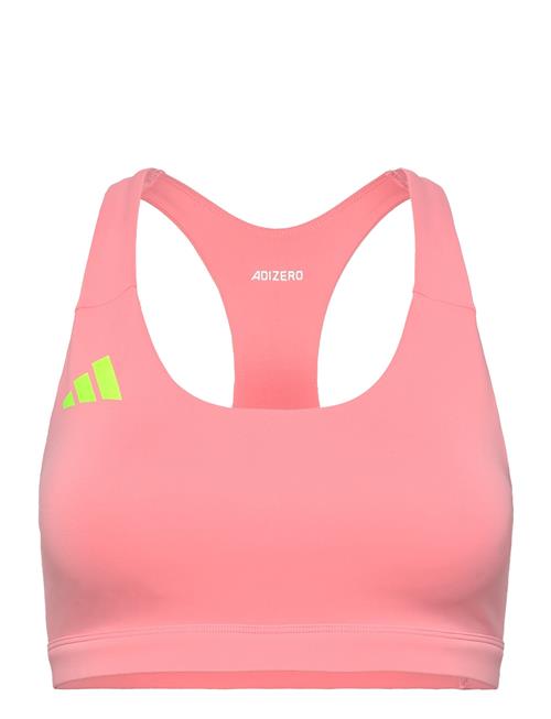 Se adidas Performance Adizero Essentials Run Medium Support Bra Adidas Performance Pink ved Booztlet