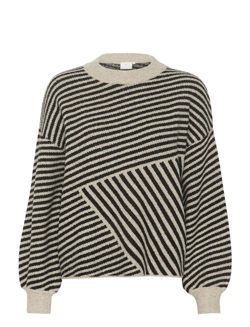 Se Kaffe Kaverana Knit Pullover Kaffe Grey ved Booztlet