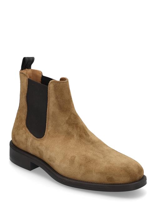 Se Selected Homme Slhjoseph Suede Chelsea Boot Selected Homme Brown ved Booztlet