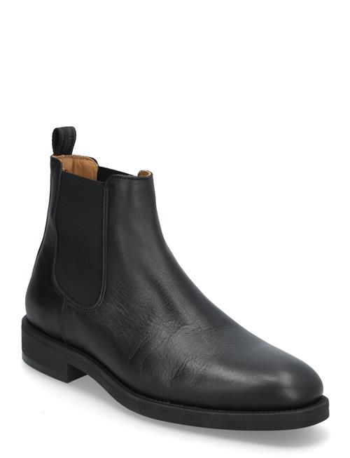 Se Selected Homme Slhjoseph Leather Chelsea Boot Noos Selected Homme Black ved Booztlet