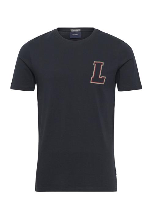 Lindbergh Appliqué Logo Tee Lindbergh Navy