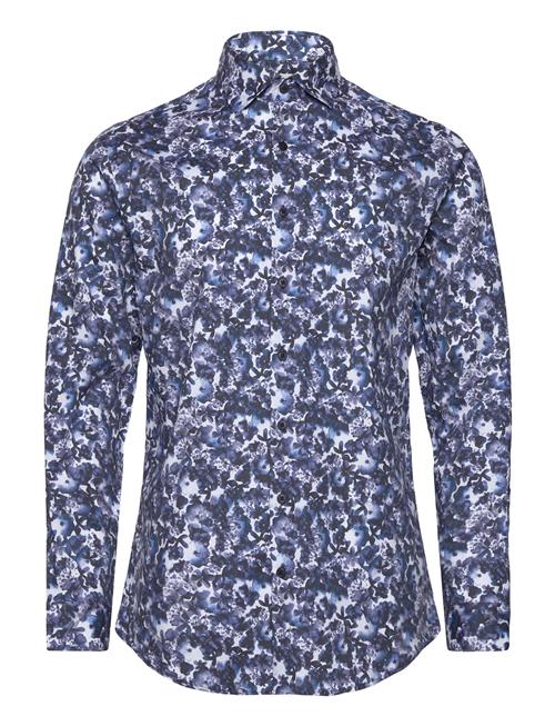 Aop Leaf Shirt L/S Lindbergh Navy