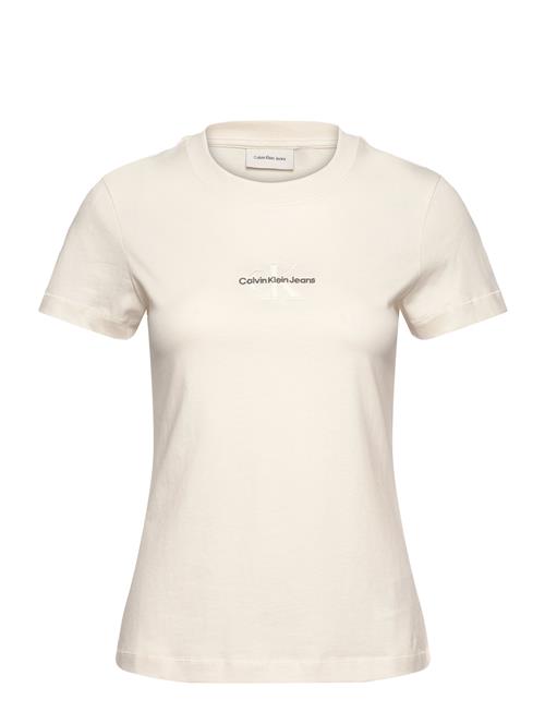 Calvin Klein Jeans Monologo Slim Tee Calvin Klein Jeans Cream