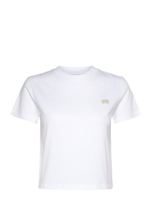 Calvin Klein Jeans Woven Label Peached Baby Tee Calvin Klein Jeans White