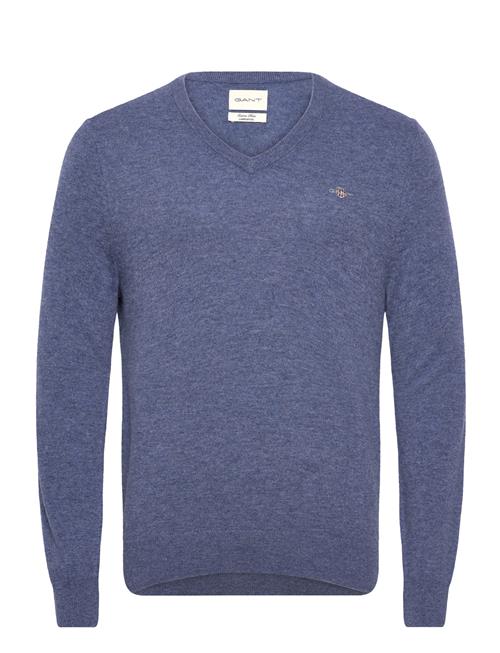 GANT Extrafine Lambswool V-Neck GANT Blue